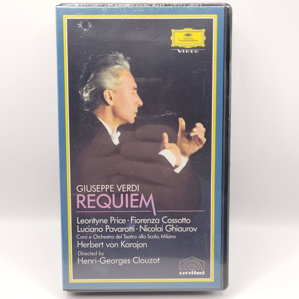 New Giuseppe Verdi Requiem VHS Tape 1989 Classical Opera Deutsche Grammophon